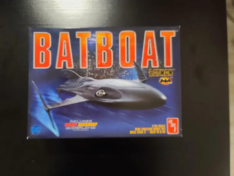 AMT 1/25 Batboat Open box Batman 1989 Model kit complete new