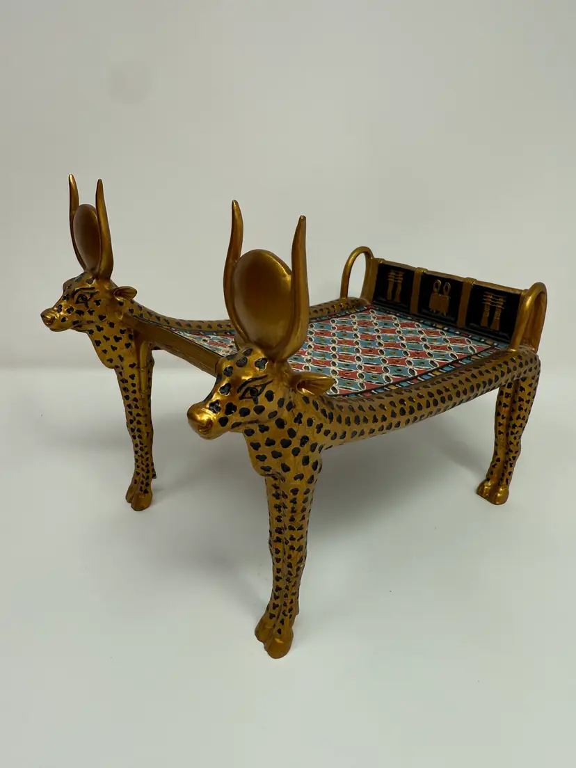 Reproduction of one of King Tut's Funerary Beds