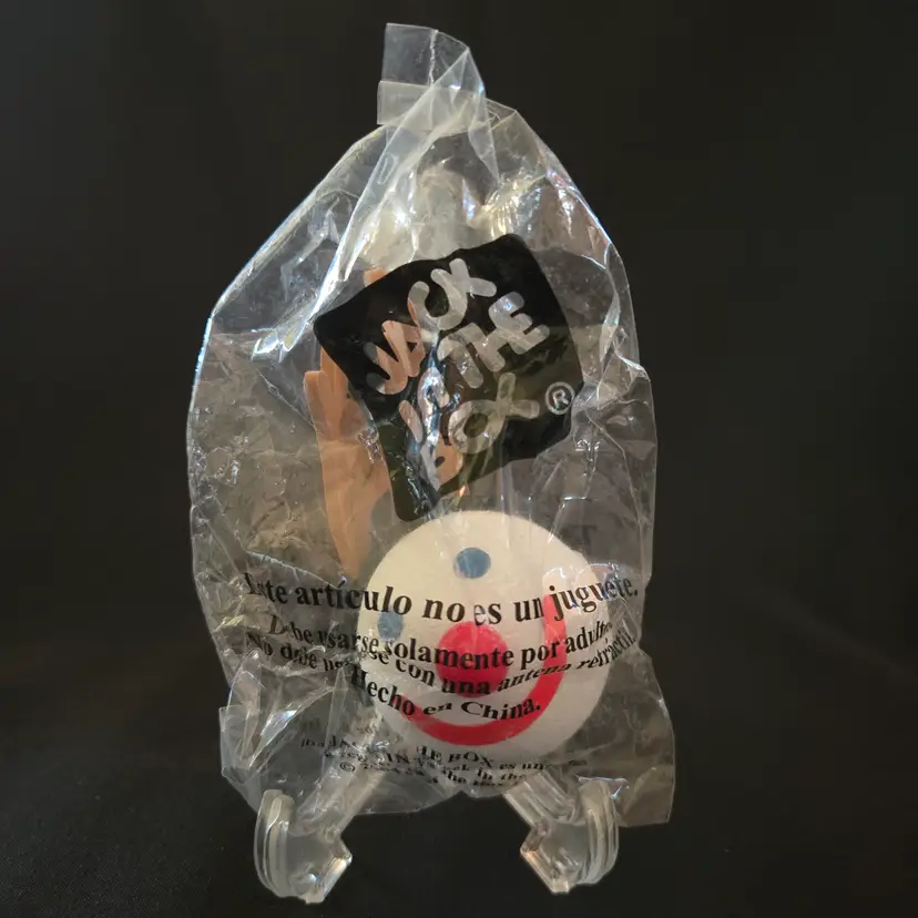 Jack in the Box Christmas Reindeer Car Antenna Ball Topper 2004 New Sealed Vintage