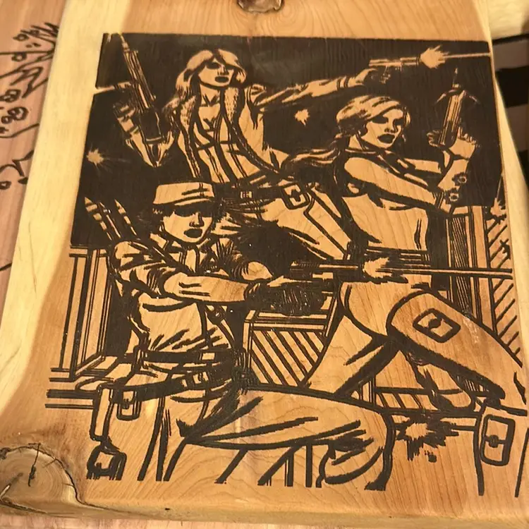 GI Joe Cedar Engraved Planks Choice by BM Woodworks