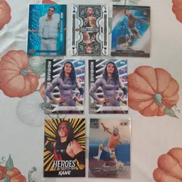 Lot of 22 wrestling cards. Letter K. 6 inserts, 2 parallels.