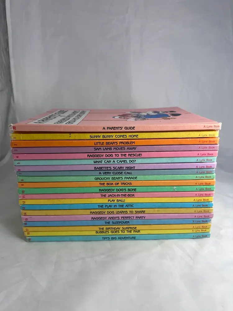 Vintage 1988 Raggedy Ann & Andy Grow And Learn Library 1-20 Books