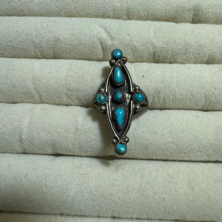Sterling Native Ring Sz 6