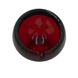Viking Ruby Red Art Glass Orb Ashtray