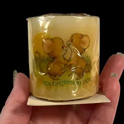 Avon Rain Or Shine Votive Candle w/ Two Mice | 2”