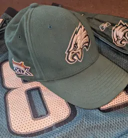 Philadelphia Eagles Jersey Terrell Owens 81 Reebok Youth Med Vintage With Hat