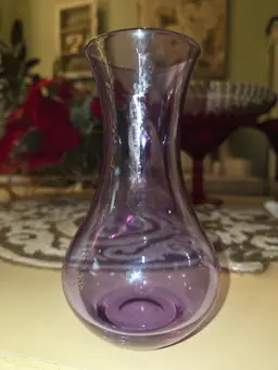 Neodymium Glass Posy Vase