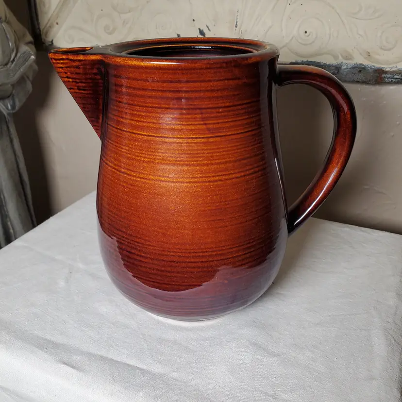 Red Wing Pottery Brown Glazed Pitcher