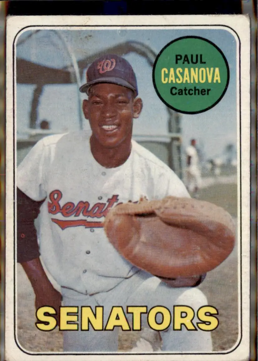 1969 Topps #486a Paul Casanova - (pk3) - Washington Senators
