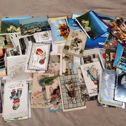 Large Mixed Lot Vintage & Modern Postcards Greetings Travel First Day Covers