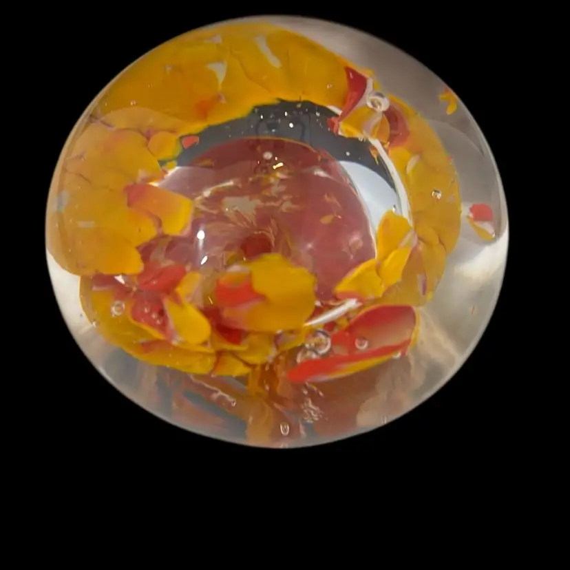Vetro Glass Art Studio Murano Signed And Dated Paper Weight