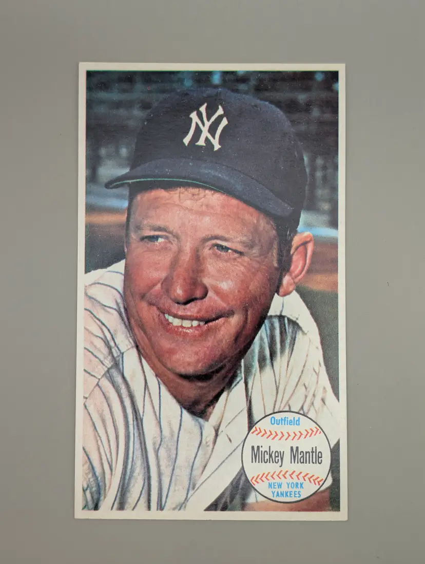 Mickey Mantle 1964 Topps Giants #25 PERFECT CENTERING - New York Yankees - (pk-2)