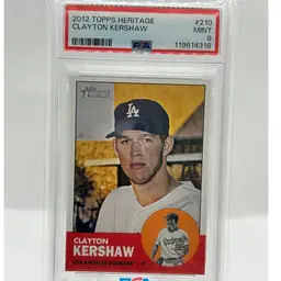Clayton Kershaw 2012 Topps Heritage PSA 9 LA Dodgers