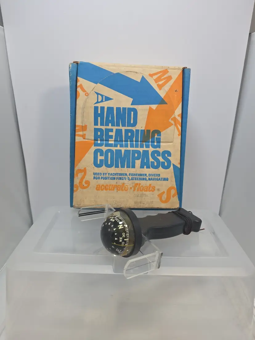 Davis Instruments Hand Bearing Compass Model 211 Vintage Marine Navigation Tool