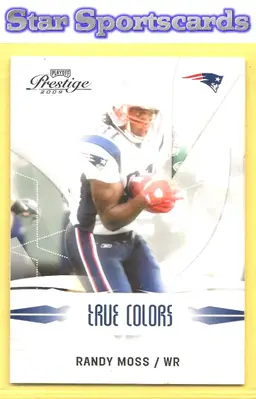 2009 Playoff Prestige #4 Randy Moss True Colors New England Patriots