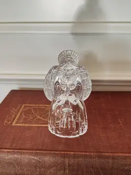Mikasa Glass Christmas Choir Angel Candle Holder