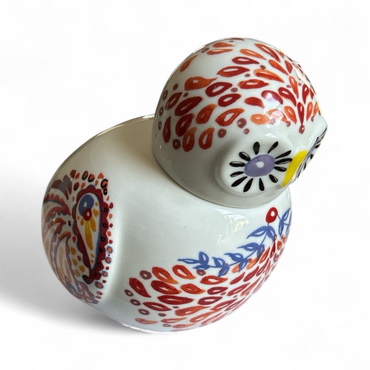 Anthropologie Biscuit Small Ceramic Owl Canister Sugar Tea Jar Bird