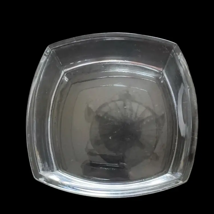Crystal Square Cat Face Etched Box