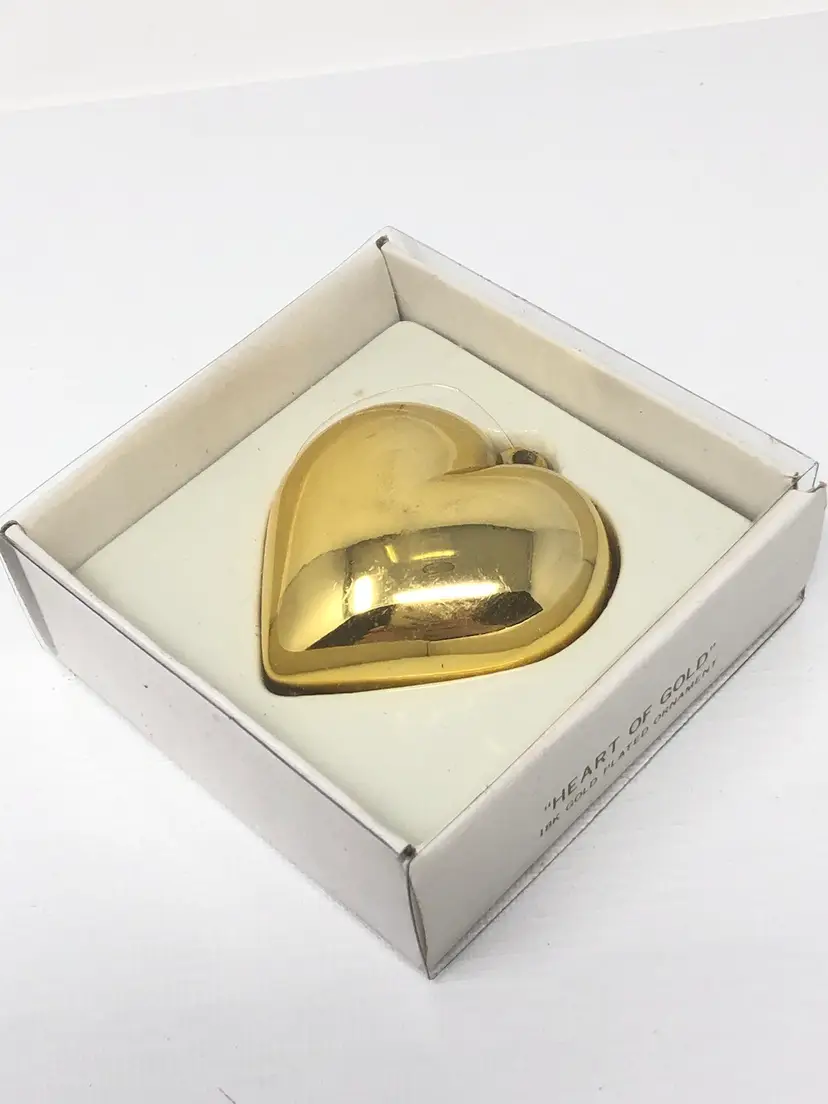 Department 56 Heart of Gold 18K Gold Plated Ornament
