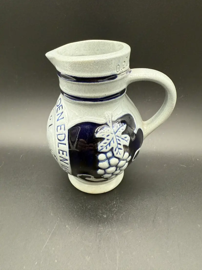 Vintage German Pitcher Aus Stein Hotel Reichenstein