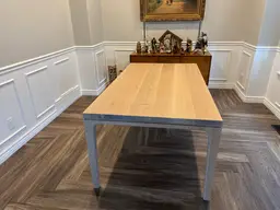 Minimalist Oak Dining Table