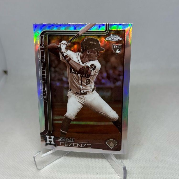 2025 Topps Chrome Rookie Sepia Refractor Zach Dezenzo Houston Astros #294