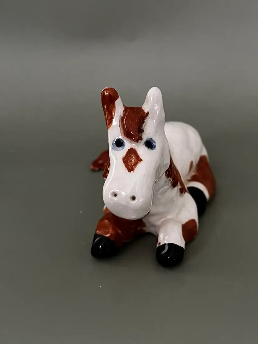 Whimsical Hillbilly Horse Figurine