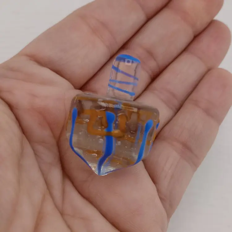 Art glass dreidel