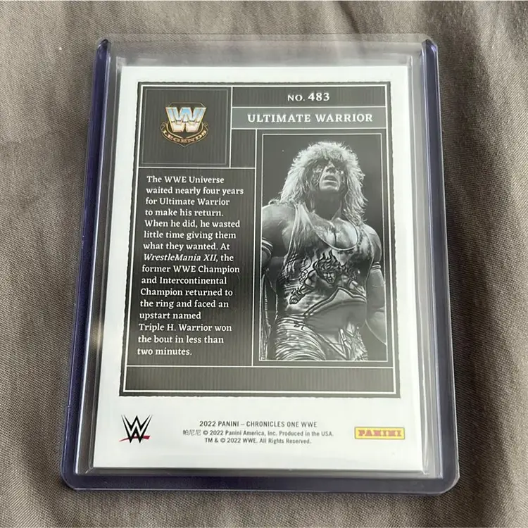 Ultimate Warrior Panini One 38/99