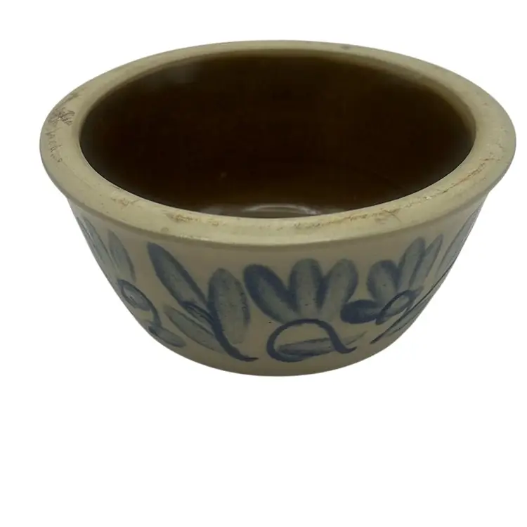 Vintage Beaumont Brothers Pottery Salt Glazed Stoneware Crock/Bowl, 5-1/2” Wide x 2-1/4” High