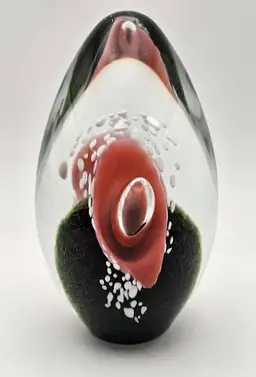 Vintage Signed Robert Eickholt Paperweight Dated 1992