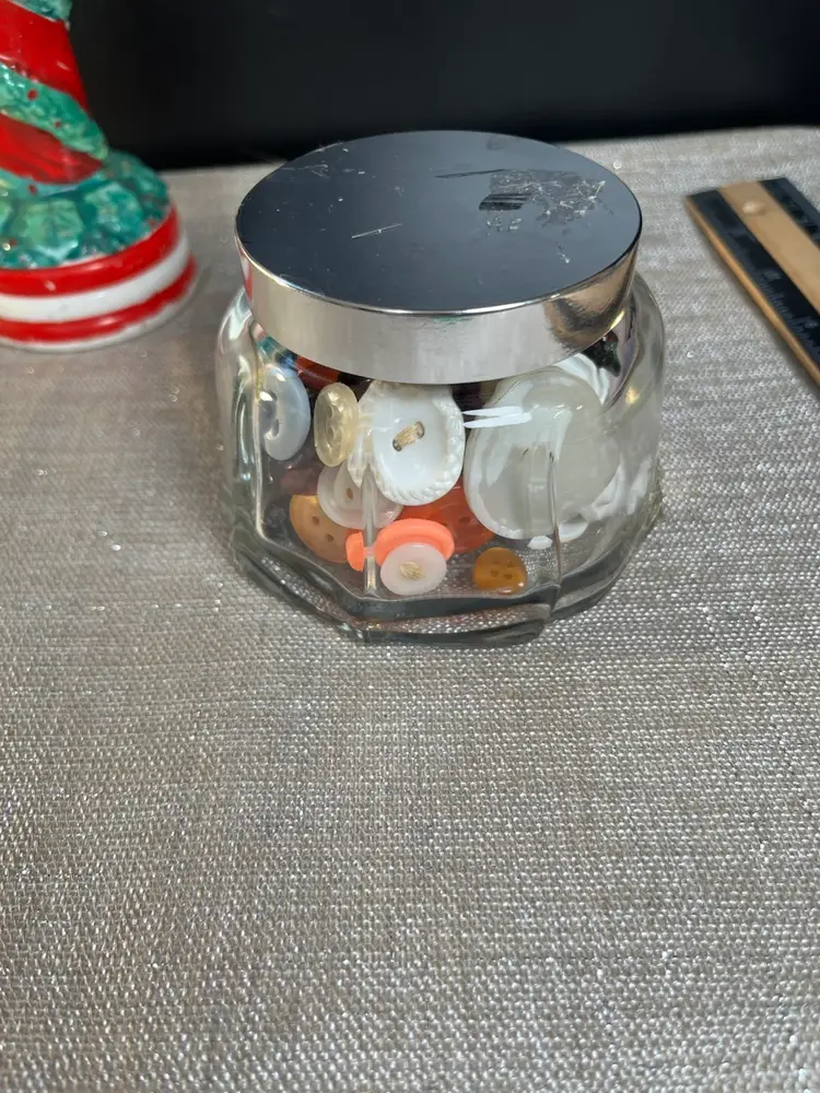 Variety of Vintage and Colorful Buttons-Pinks, Oranges, Purples, Blues & White