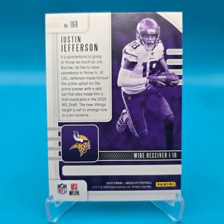 Justin Jefferson 2020 Panini Absolute RC Minnesota Vikings