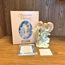 Seraphim Classics Frances Angel Figurine Gentle Guide Statue 1990s Victorian Vintage