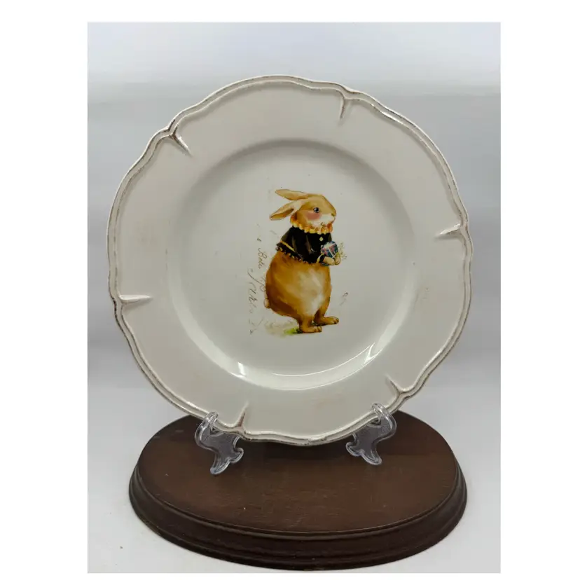 8” Bunny Plate, Contemporary