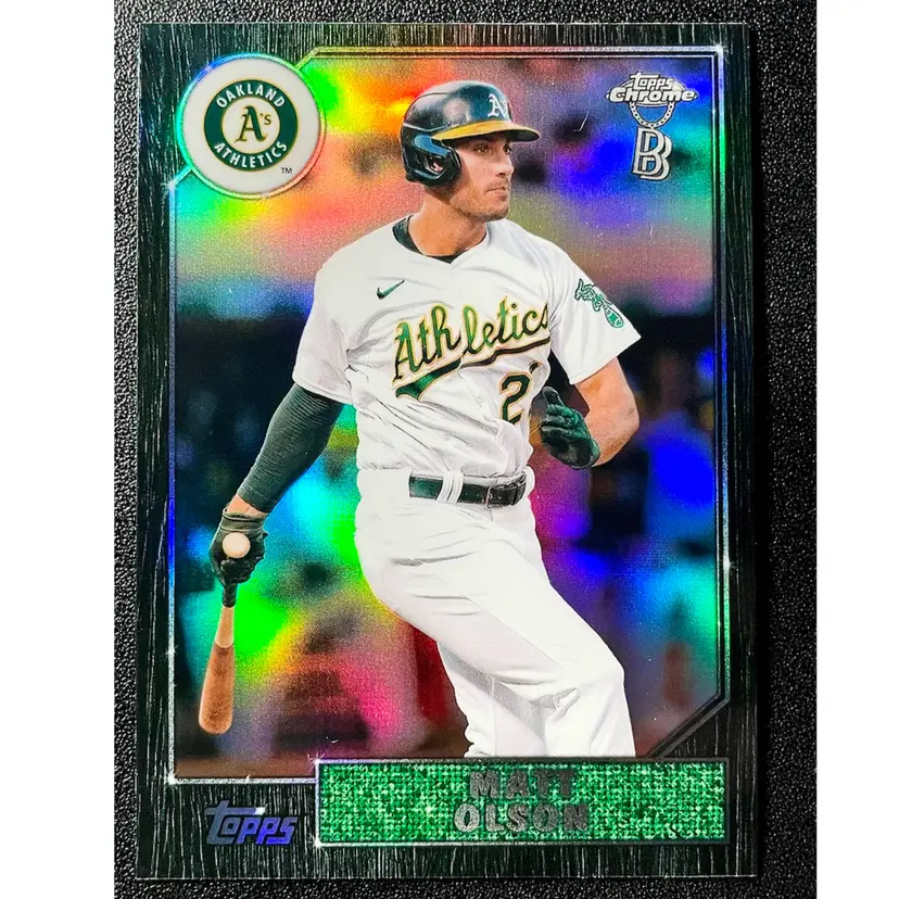 Matt Olson - 2022 Topps Chrome Ben Baller (‘87 Topps Design) - Atlanta Braves