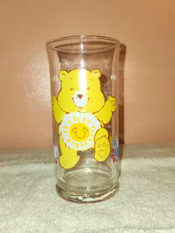 Vintage 1983 Pizza Hut Funshine Care Bear Glass