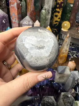 Volcano Agate Sphere 63mm 40b -$25 Credits