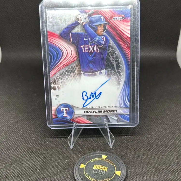 Braylin Morel 2024 Bowman’s Best Auto Texas Rangers