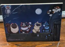 On An Adobe Wall Folk Art Wood Print Signed By Award Winning Victoria De Almeida