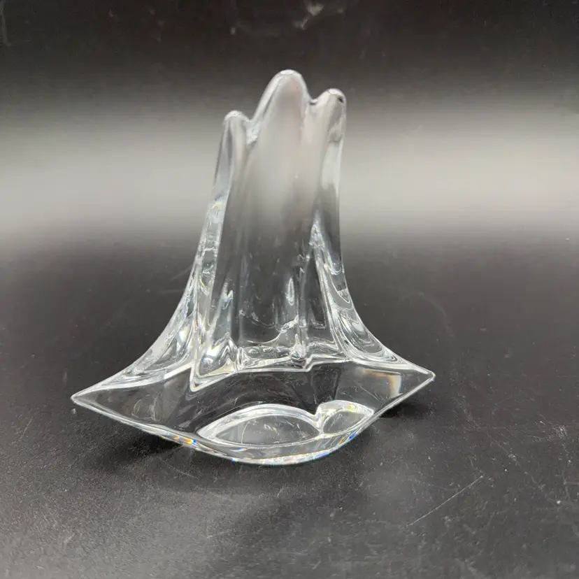 Daum France Crystal Sailboat