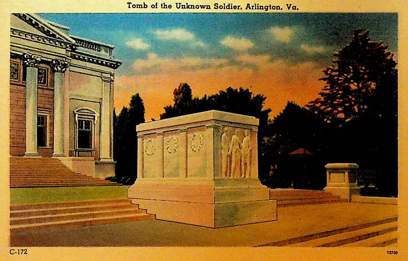 Tomb of the Unknown Soldier Arlington Va Postcard