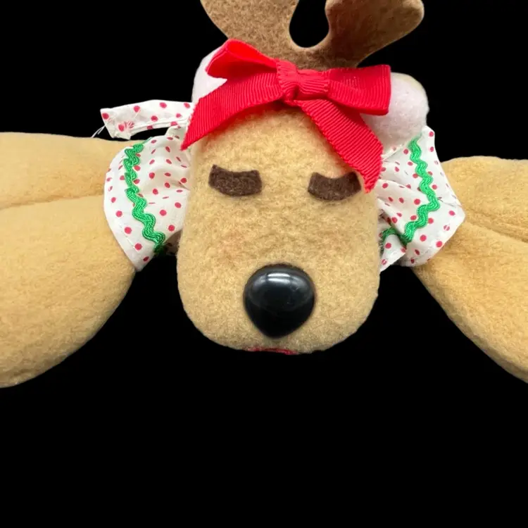 Hallmark Large Rhonda Reindeer 1980s Plush 9"