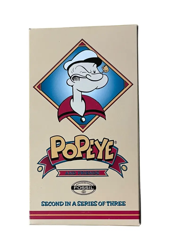 Vintage Fossil Watch Popeye Limited Edition Brand New In Original Box w Brutus