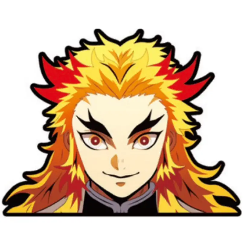Demon Slayer Kyojuro Rengoku 3D Lenticular Decal Anime Motion Car Sticker Decal