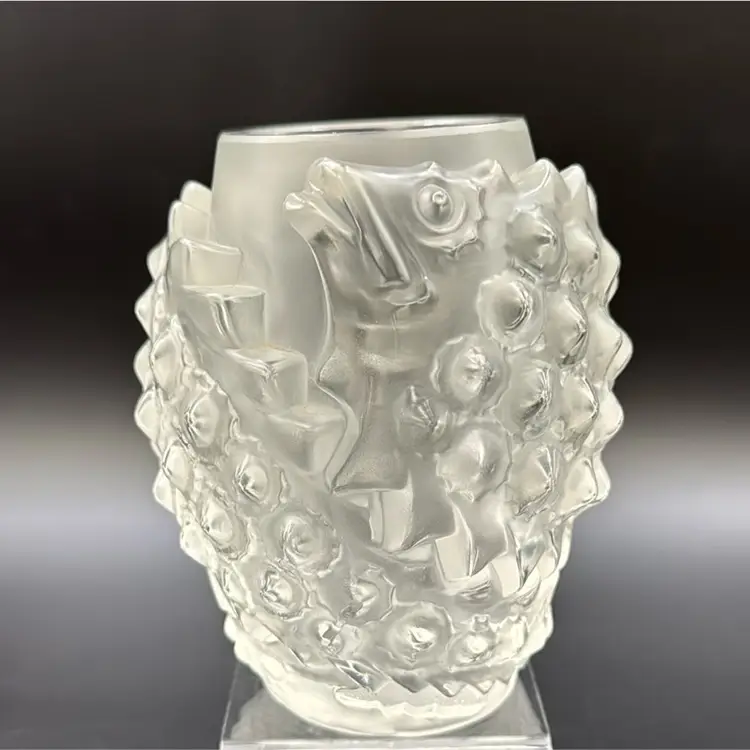 LALIQUE FRENCH CRYSTAL MARTIGUES VASE