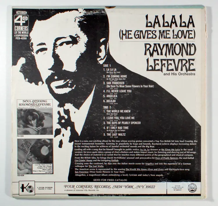 Raymond Lefevre - La La La (He Gives Me Love) (1968) Vinyl LP • Delilah