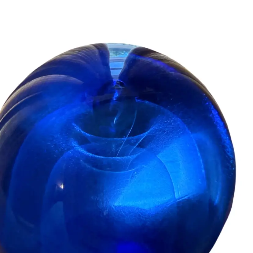 There Is No Good Way To Photograph This AMAZING Orient & Flume Paperweight!  - Signed Orient & Flume, Greg Held #H1697QB Shimmery Layers Of Cascading Dichroic Layers - 3” - So I’ll Just Have To Show You In Person!