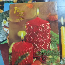 Vintage German Christmas postcards used
