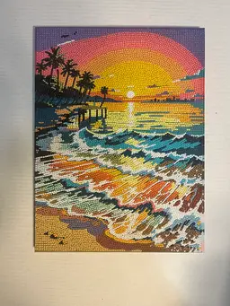 Beach Canvas, Diamond Art